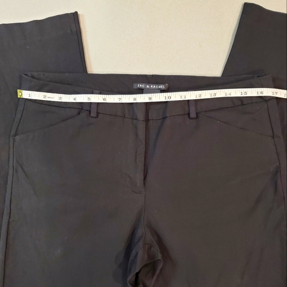 Zac & Rachel Black Super Stretch Ankle Pants with Pockets Size 10 - Picture 4 of 9